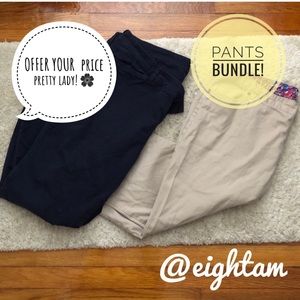 Blue and Khaki Pants Bundle